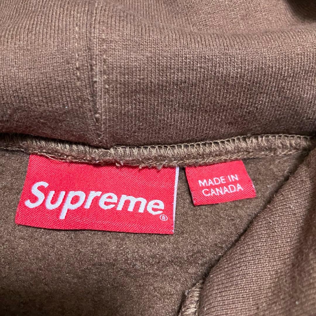 Supreme S Logo Hooded ツノ ブラウン L