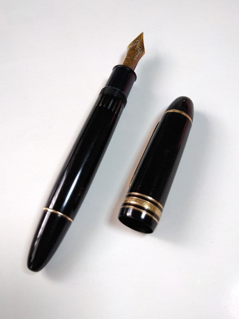 モンブラン 美品 縦溝ペン芯 149 18C 3帯 M 万年筆