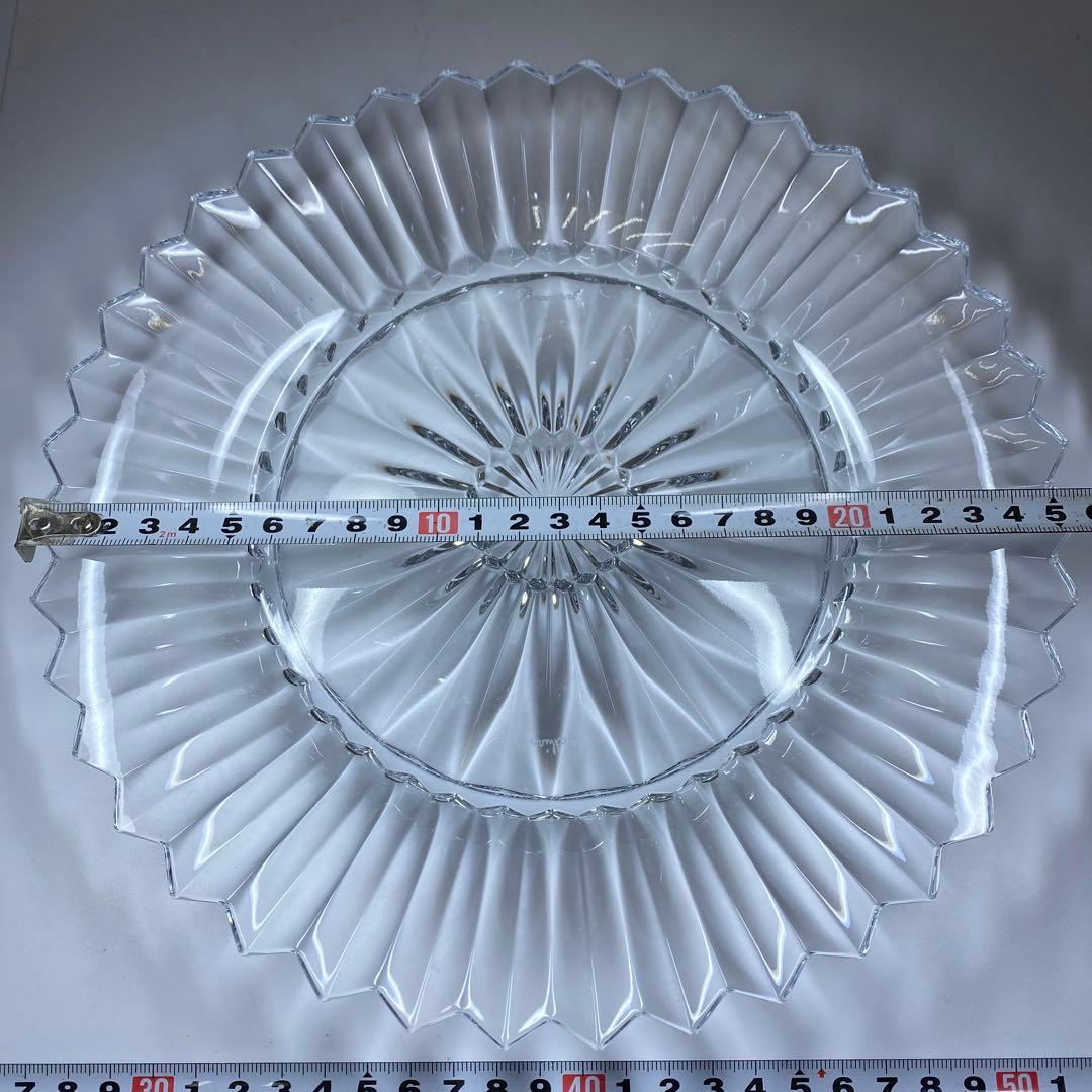 バカラミルニュイ大皿A 共箱直径25.8㎝ 東な7-0120①