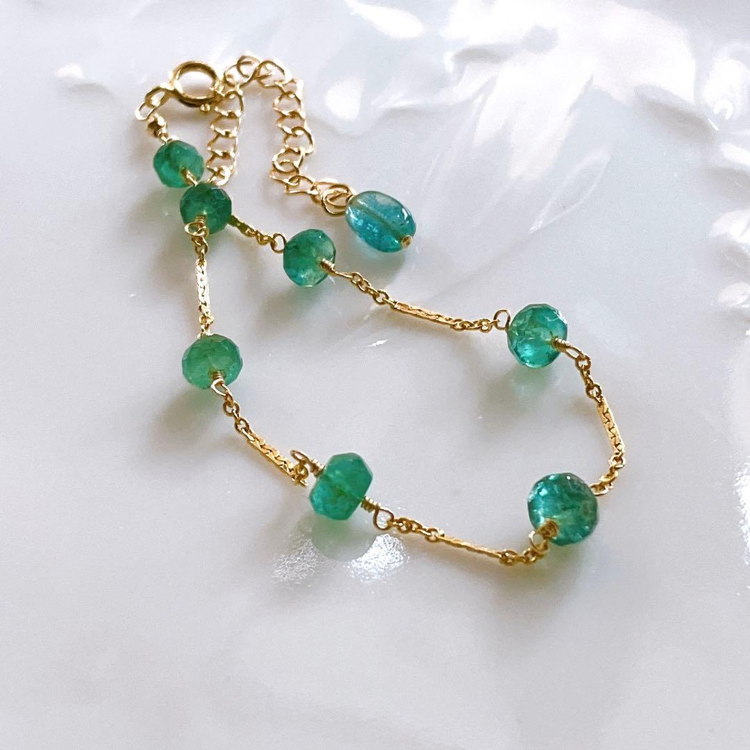 Kaya◆高品質✧スイスブルートパーズ×ブルームーンストーンブレスレット