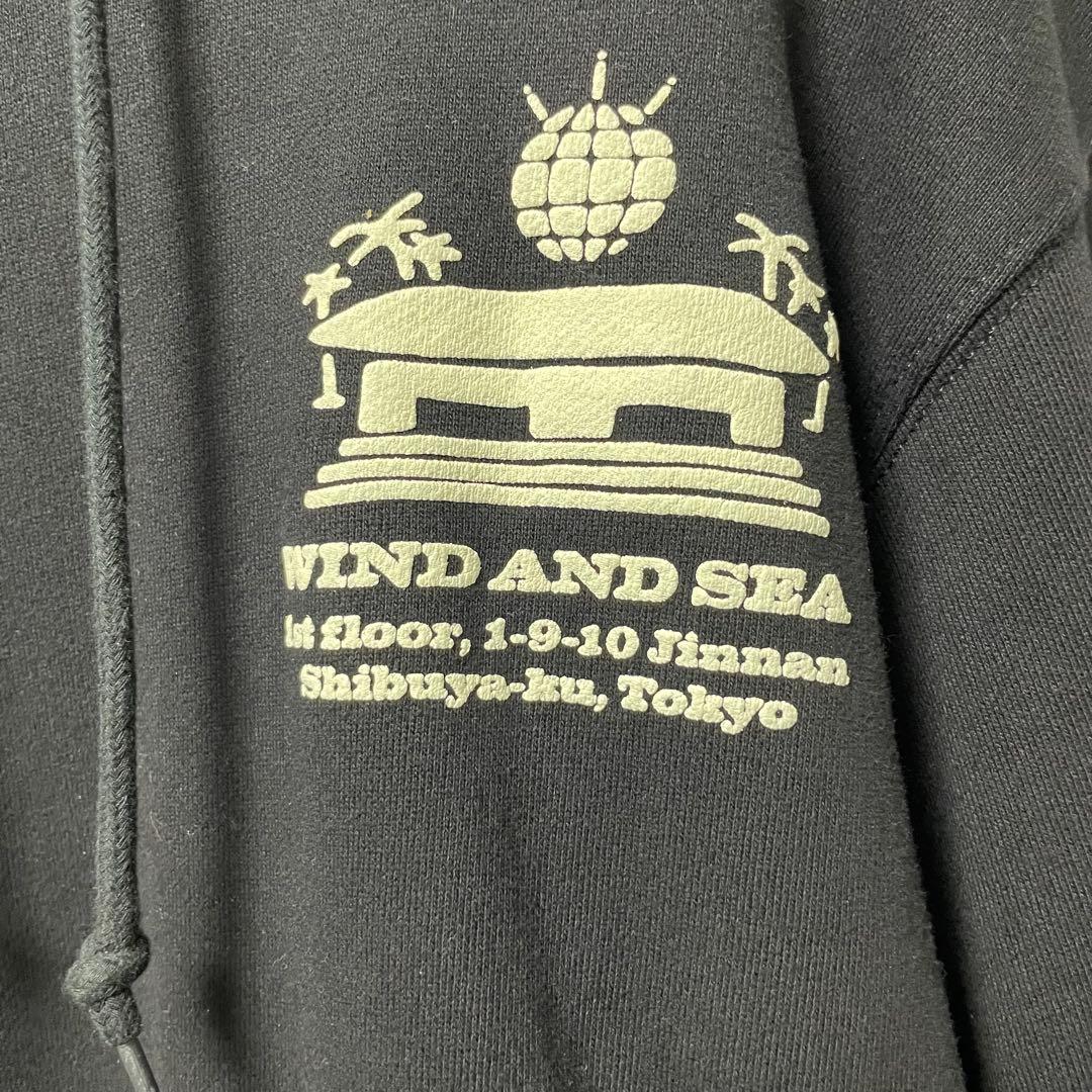 美品！ 希少！ 東京店舗限定 WIND AND SEA ブラックパーカー 大きめ
