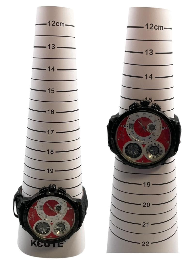 【新品電池】カーティス 腕時計 クォーツ ビッグタイムワールド クロコダイル