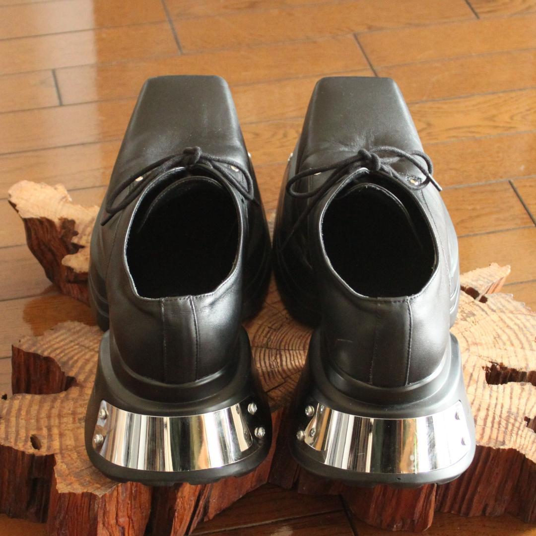 GRANCY メタルプレートレザー 44 ブーツ 革靴 新品訳あり グランシー