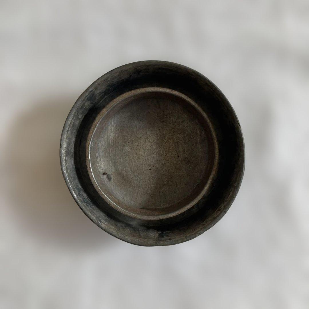 お茶道具 茶入れ 茶壷 光大正金玉市天順制 古錫 中国美術 茶入れ 茶壷