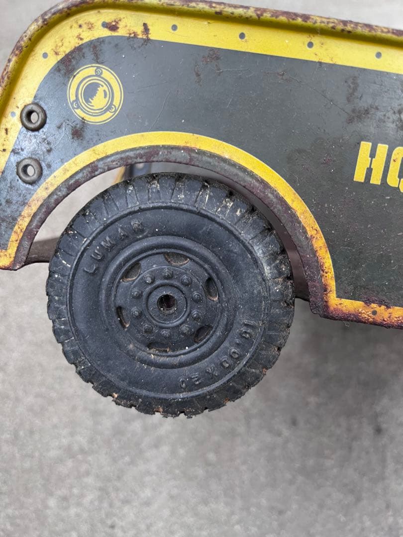 【antique】40's 50'sミリタリー トイトラック TOY ブリキ