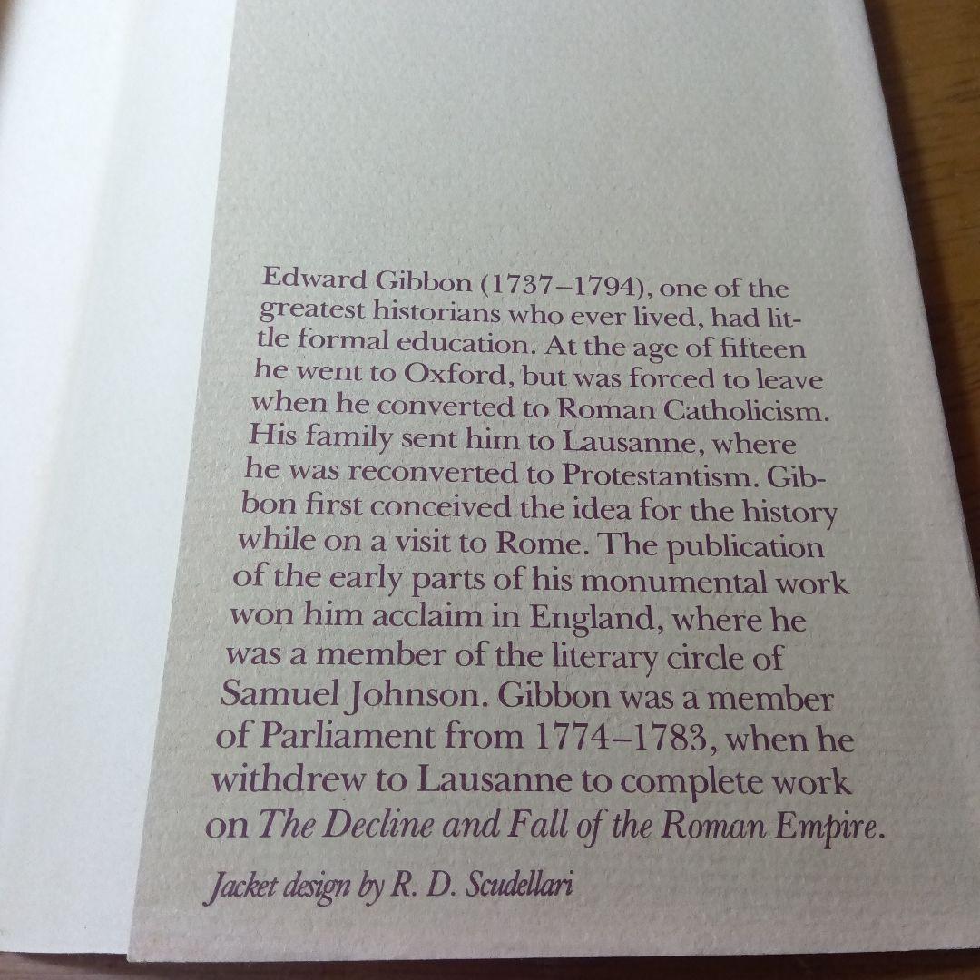 ローマ帝国衰亡史〔洋書全3巻〕＊画像中の和訳書は