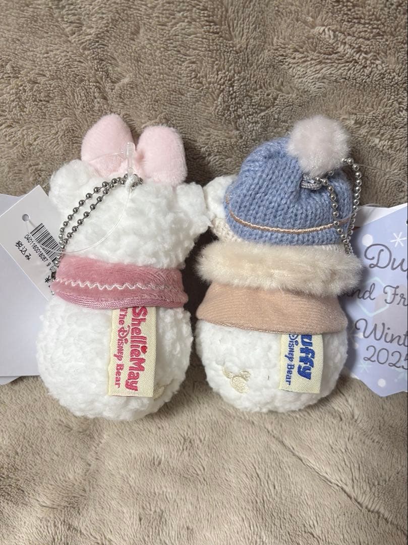 ダッフィー&シェリーメイ 雪だるま ぬいぐるみチャーム 2個セット②