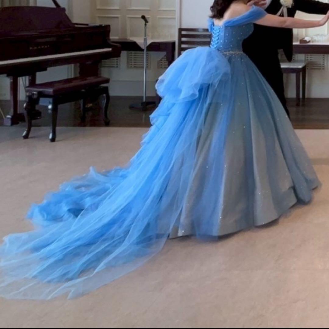 ココメロディー　ブルー 星空ドレス　カラードレス