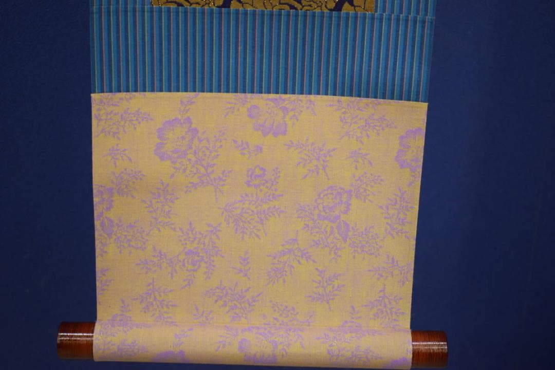 夏目漱石/釣鐘のうなる許に野分かな/俳句/杉題箱付/布袋