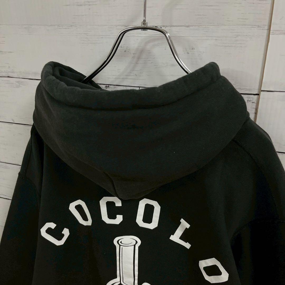 1【人気Lサイズ】ココロブランド☆両面ロゴ ビッグロゴ パーカー☆7394