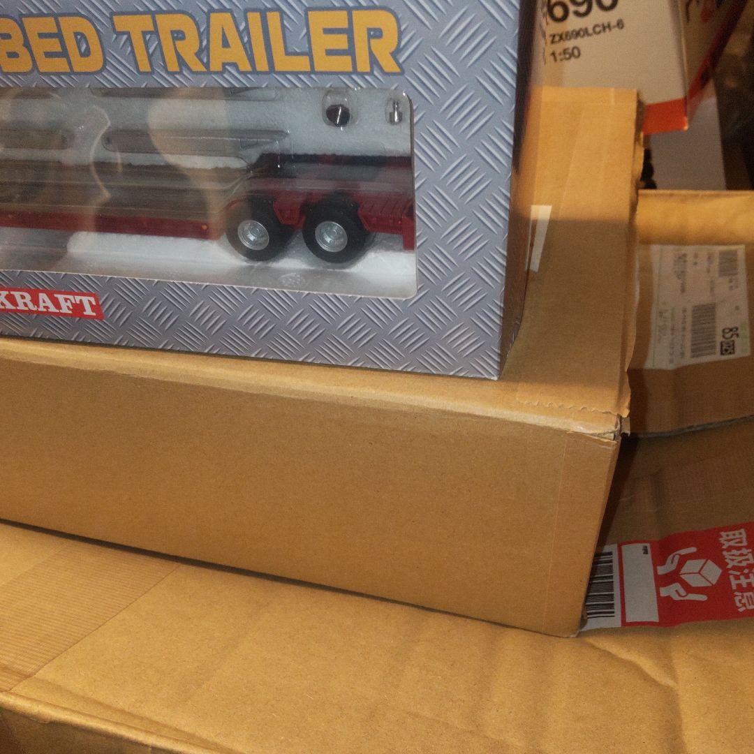 KEN KRAFT 16WHEELS LOW BED TRAILER カラー　赤