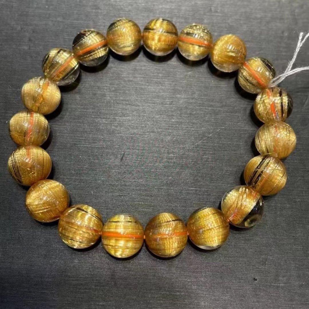 ⭐︎【天然】タイチンルチルクオーツ ブレスレット 11mm L108479822