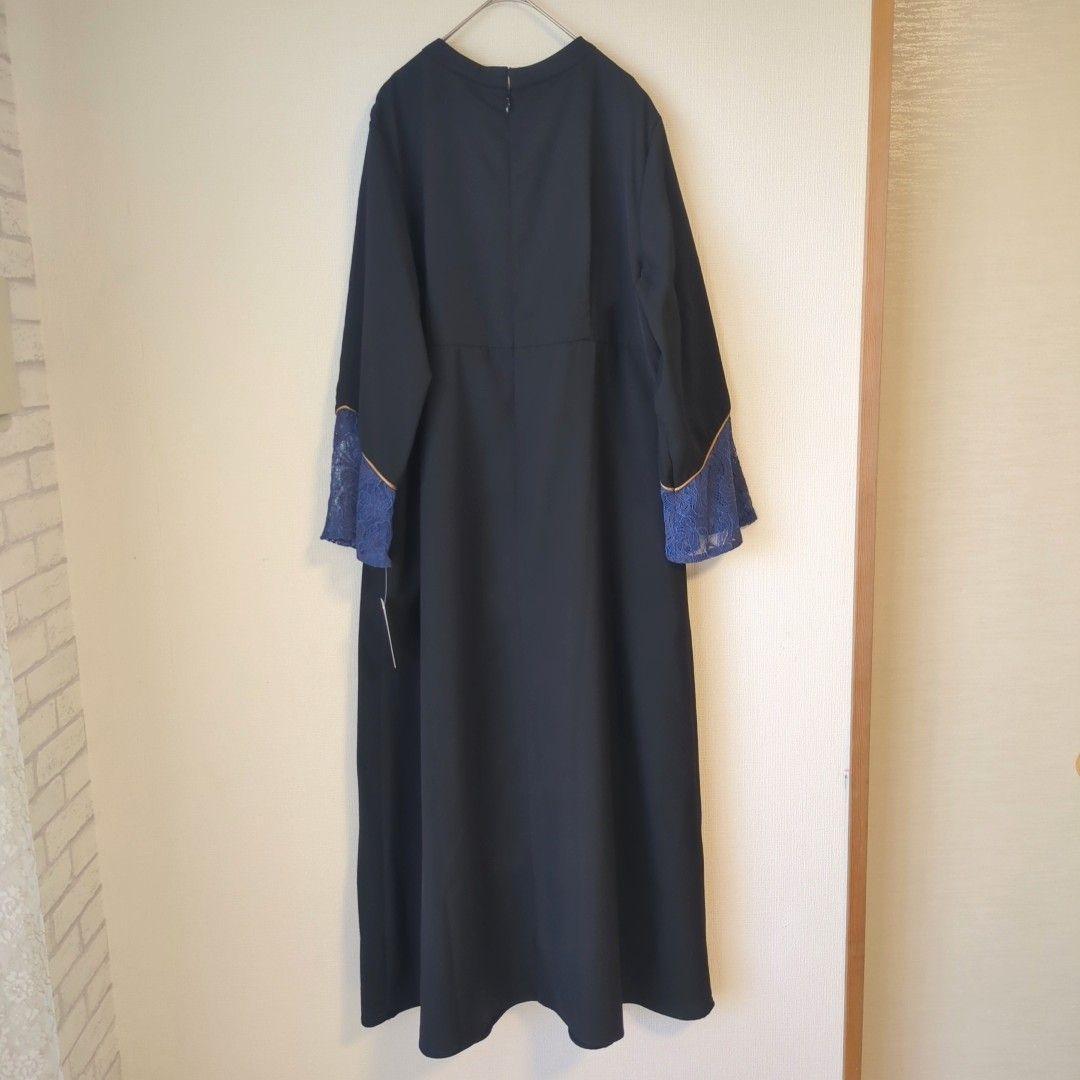 美品 Callarus カラルス 結婚式 ワンピースドレス LL 大きい 洗える