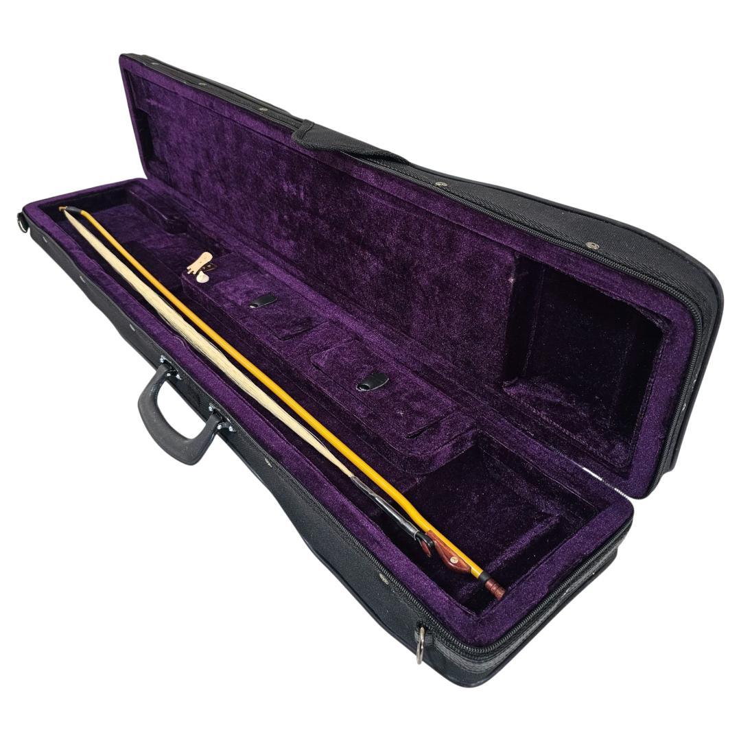 紅木 二胡 蛇皮 六角胴 刻印 弓・ケース付 付属品あり 中国民族楽器 本