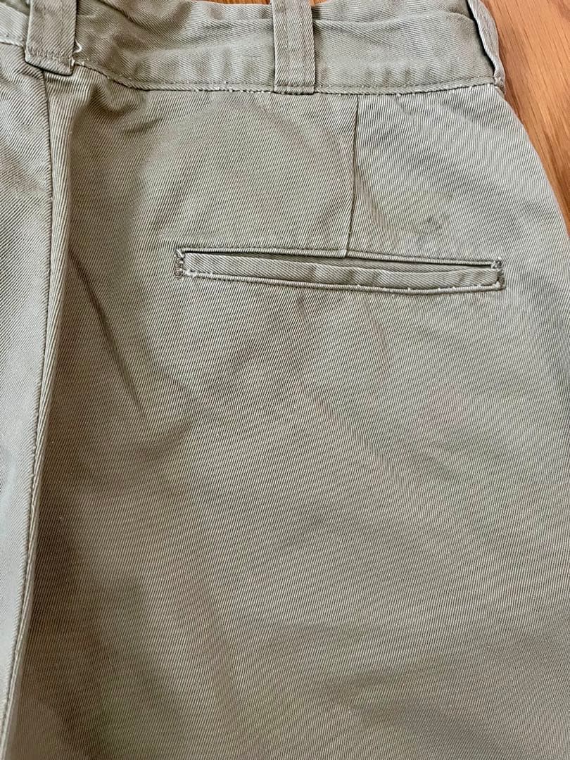 60's U.S.NAVY チノパン 実物ミリタリー◎PRENTICE ジッパー