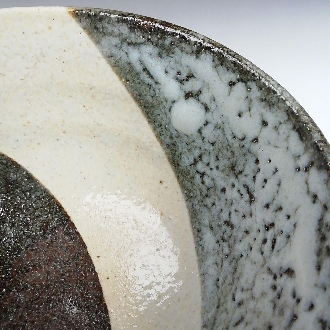 T11 茶碗 『斑唐津手 茶碗』『奥村考山造』 共箱 抹茶碗 茶道具