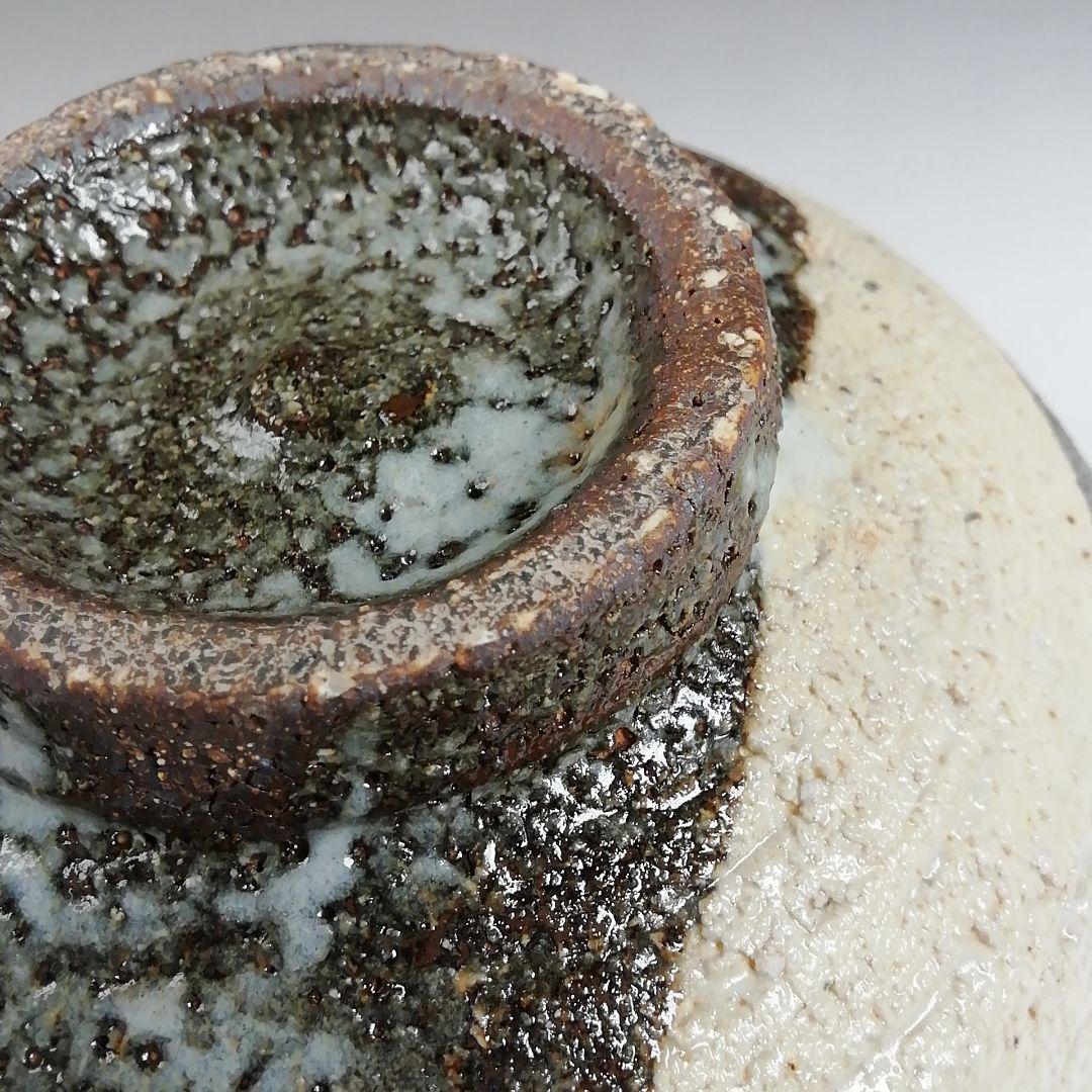 T11 茶碗 『斑唐津手 茶碗』『奥村考山造』 共箱 抹茶碗 茶道具