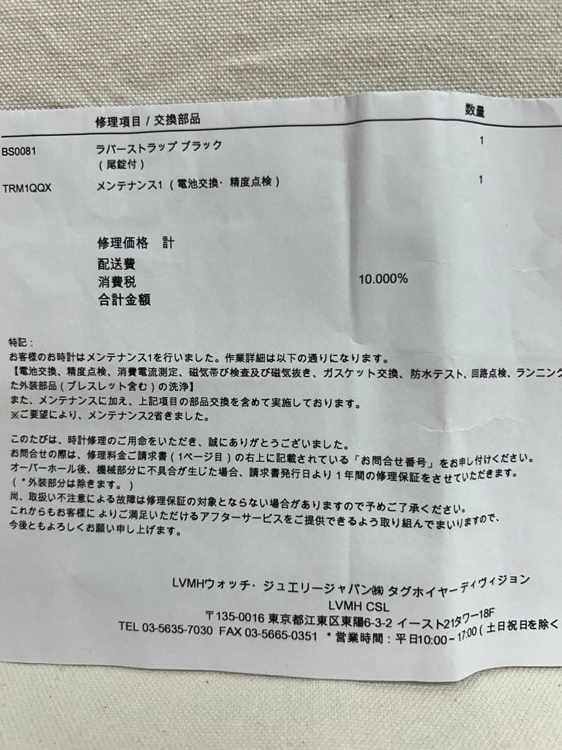 TAG Heuer フォーミュラ1　ベルト新品