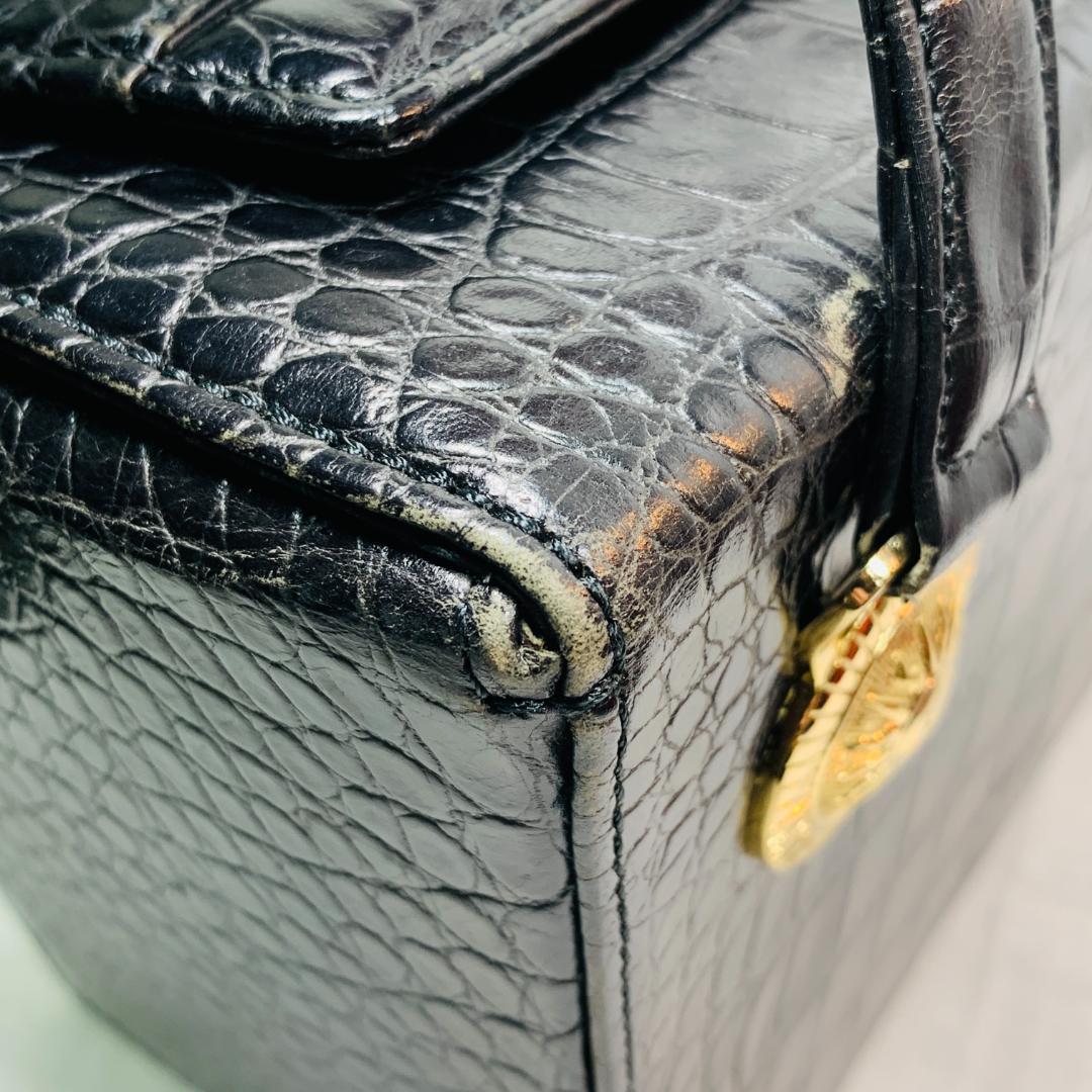 パ*ム様 ジャンニヴェルサーチ ハンドバッグ バニティバッグ サンバースト クロ