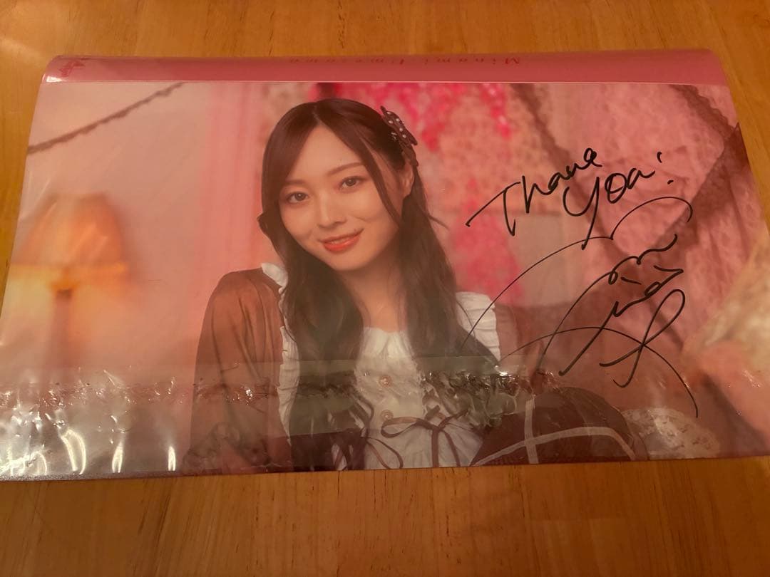 乃木坂46 梅澤美波 乃木フェス 直筆サイン入りオリジナルプリントカ－ドホルダー