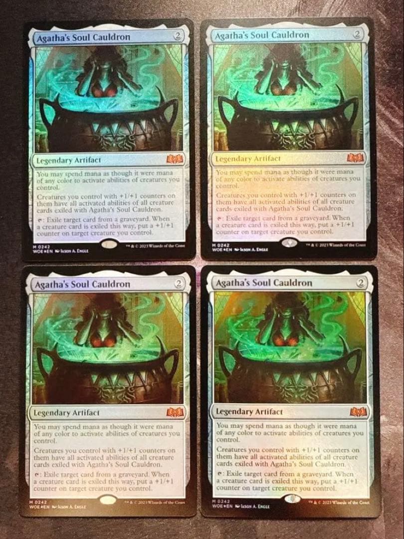 【foil】アガサの魂の大釜　英語　4枚セット アガサの魂の大釜 英語版 nonfoil 1枚 MTG アガサの魂の大釜 アガサの