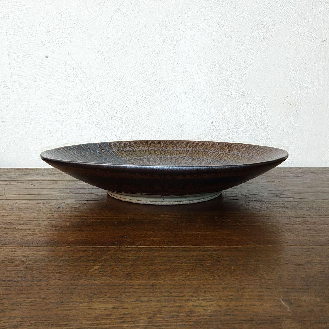益子焼 民藝 黍文 大皿 作家不詳 - メルカリ
