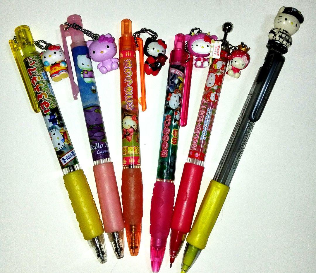 ご当地限定ハローキティ ボールペン、シャープペンシル70本セット