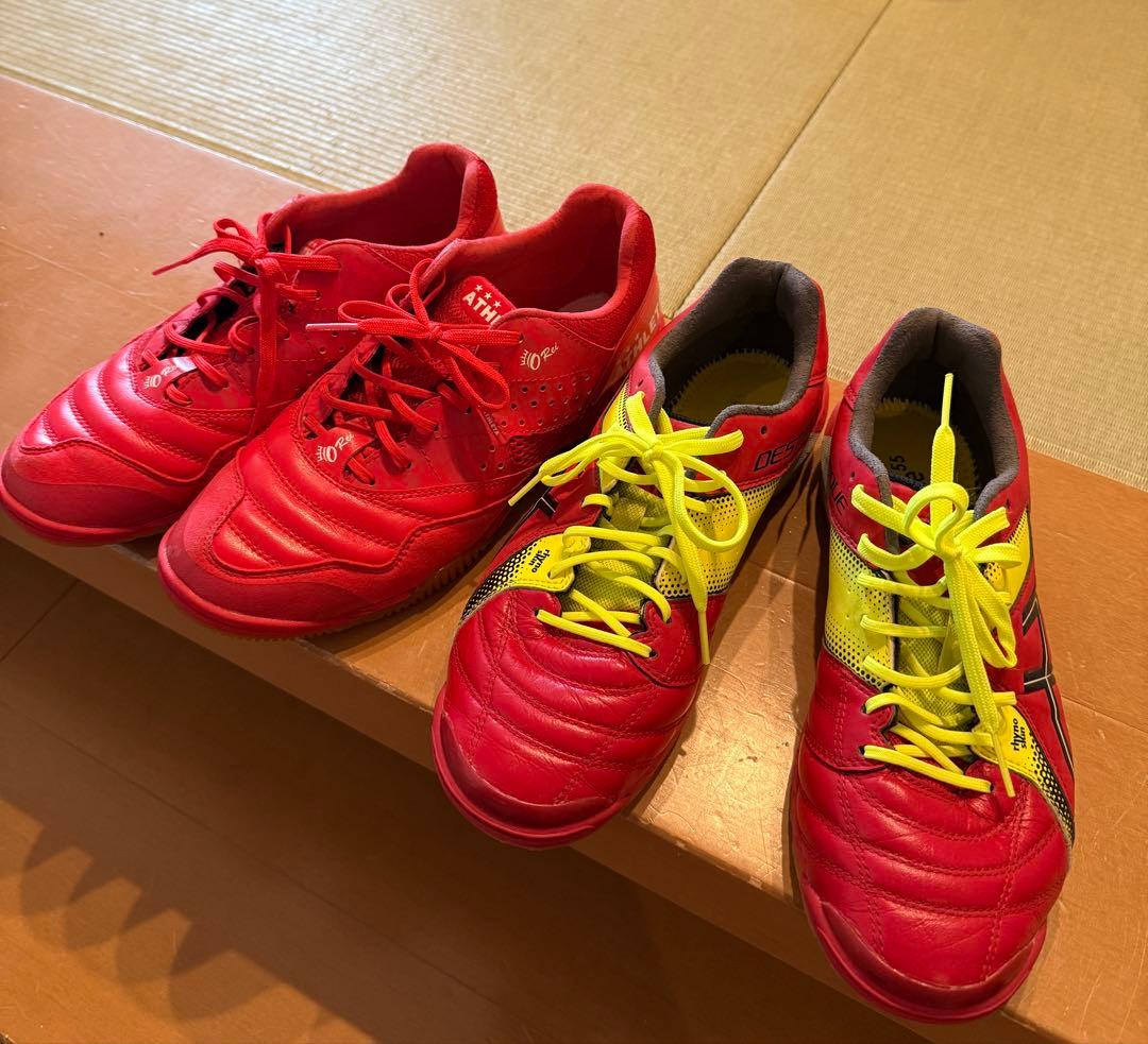 アスレタ アシックス フットサルシューズ 2足セット
