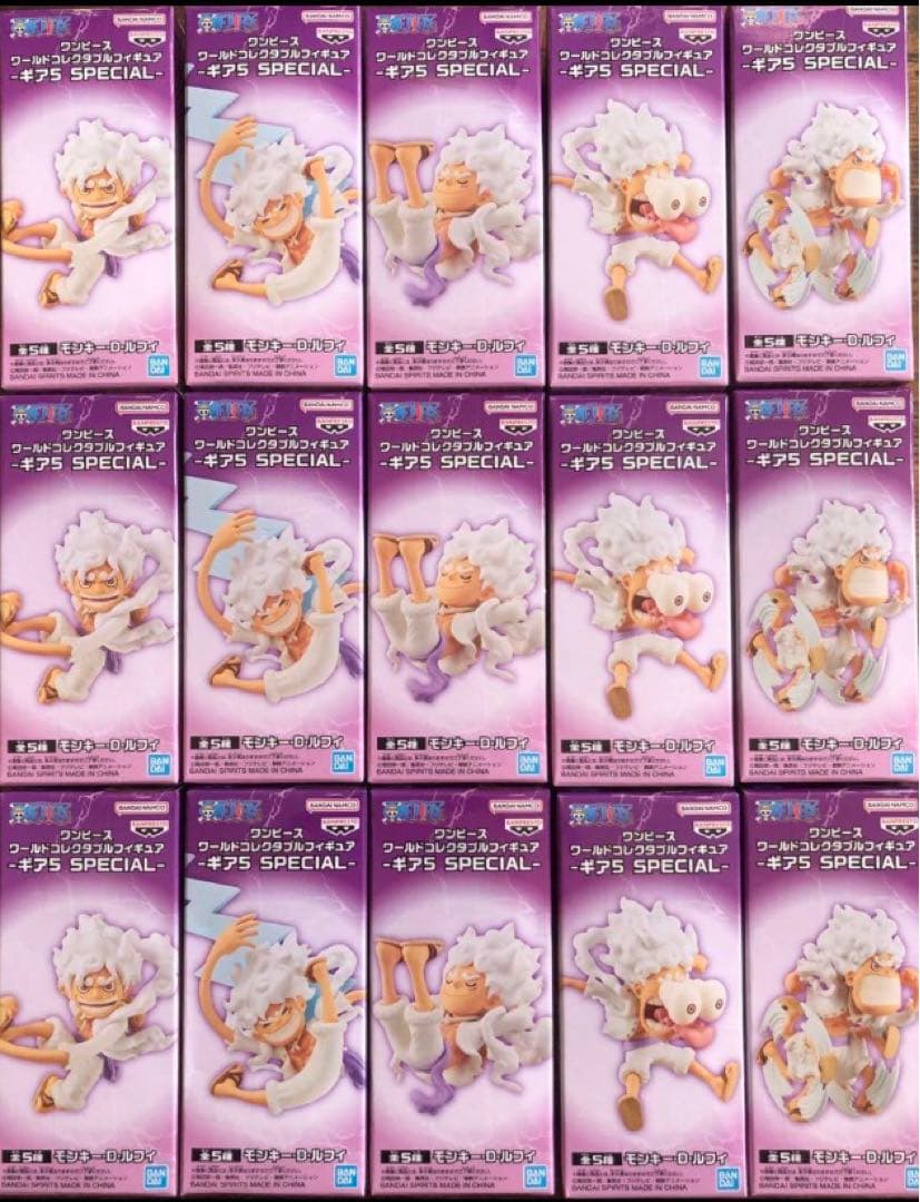ワンピース ワールドコレクタブルフィギュア　ギア5 フィギュアまとめ売り