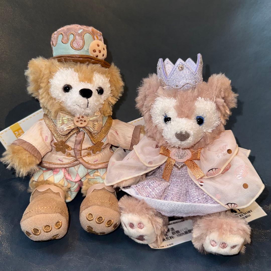 上海ディズニー限定 ダッフィー＆シェリーメイ 肩乗せ ぬいぐるみ