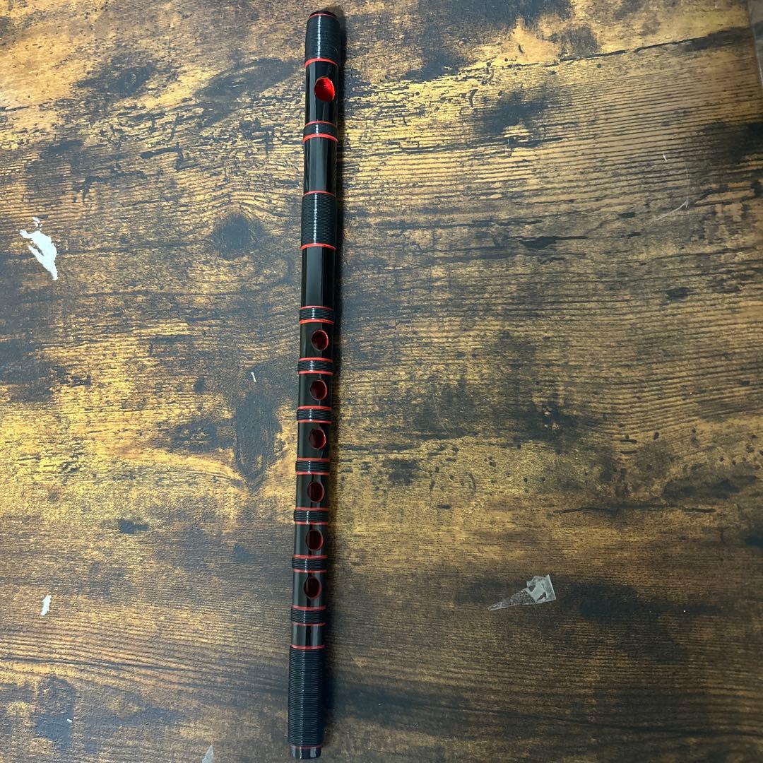 黒×黒糸×赤縁取り 篠笛 七孔七本調子 だんじり 地車 楽天市場】【篠笛】獅子田 竹渓 塗 本重 赤 ビニール巻 赤・黒 【一