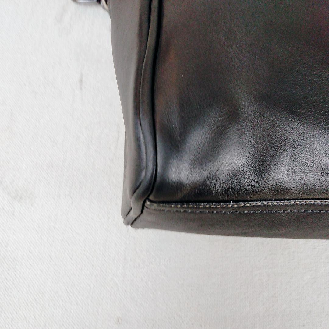 ★COACH★ コーチ 2WAY レザー ビジネスバッグ 2層式 ブラック