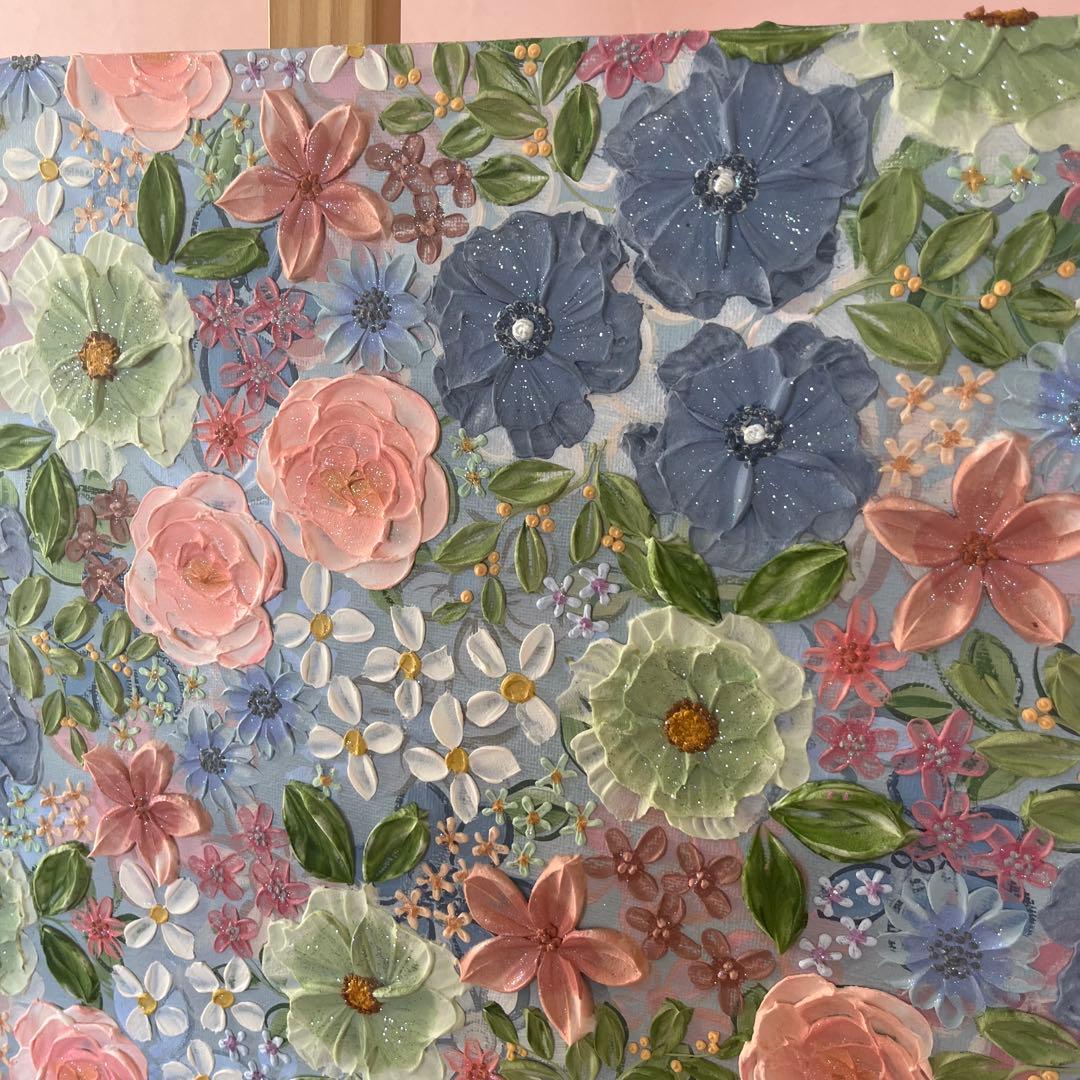 絵画 フラワー フラワーインテリア ボタニカル 花の絵 花柄 花 立体絵