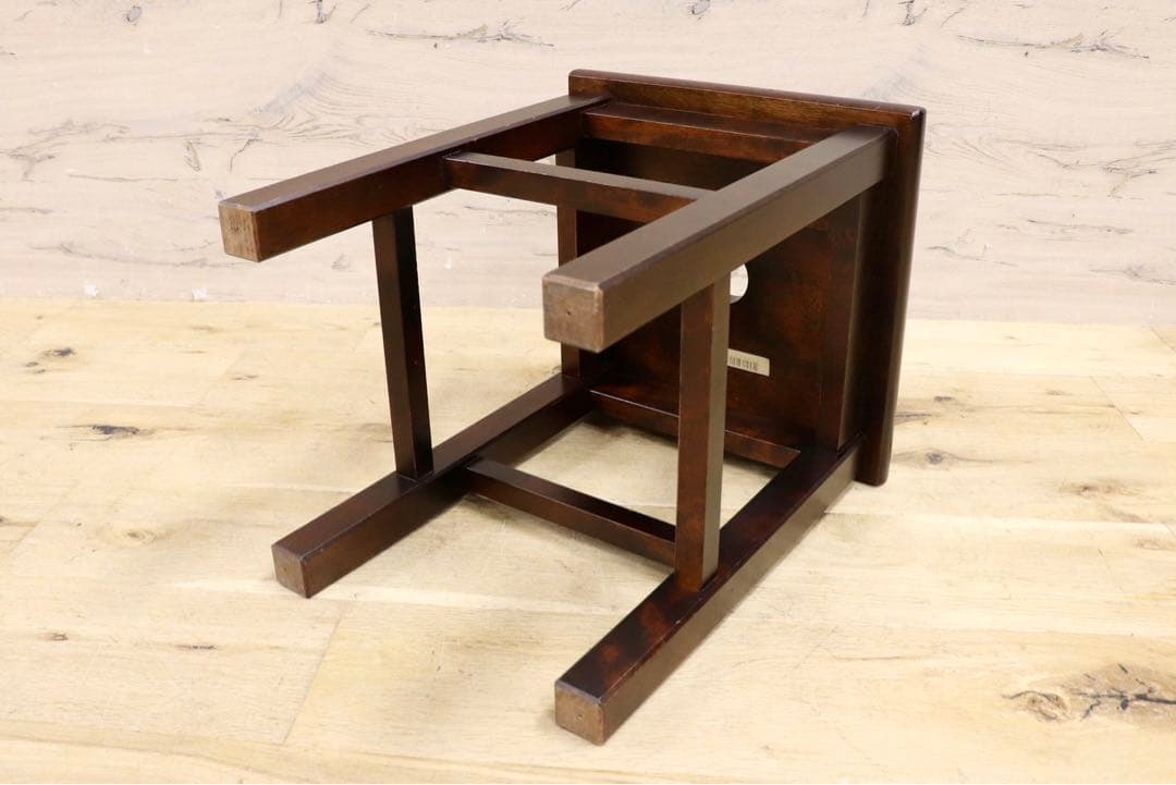 GMIK213○北海道民芸 スツール 樺材 椅子 腰掛け 飾り台 アンティーク