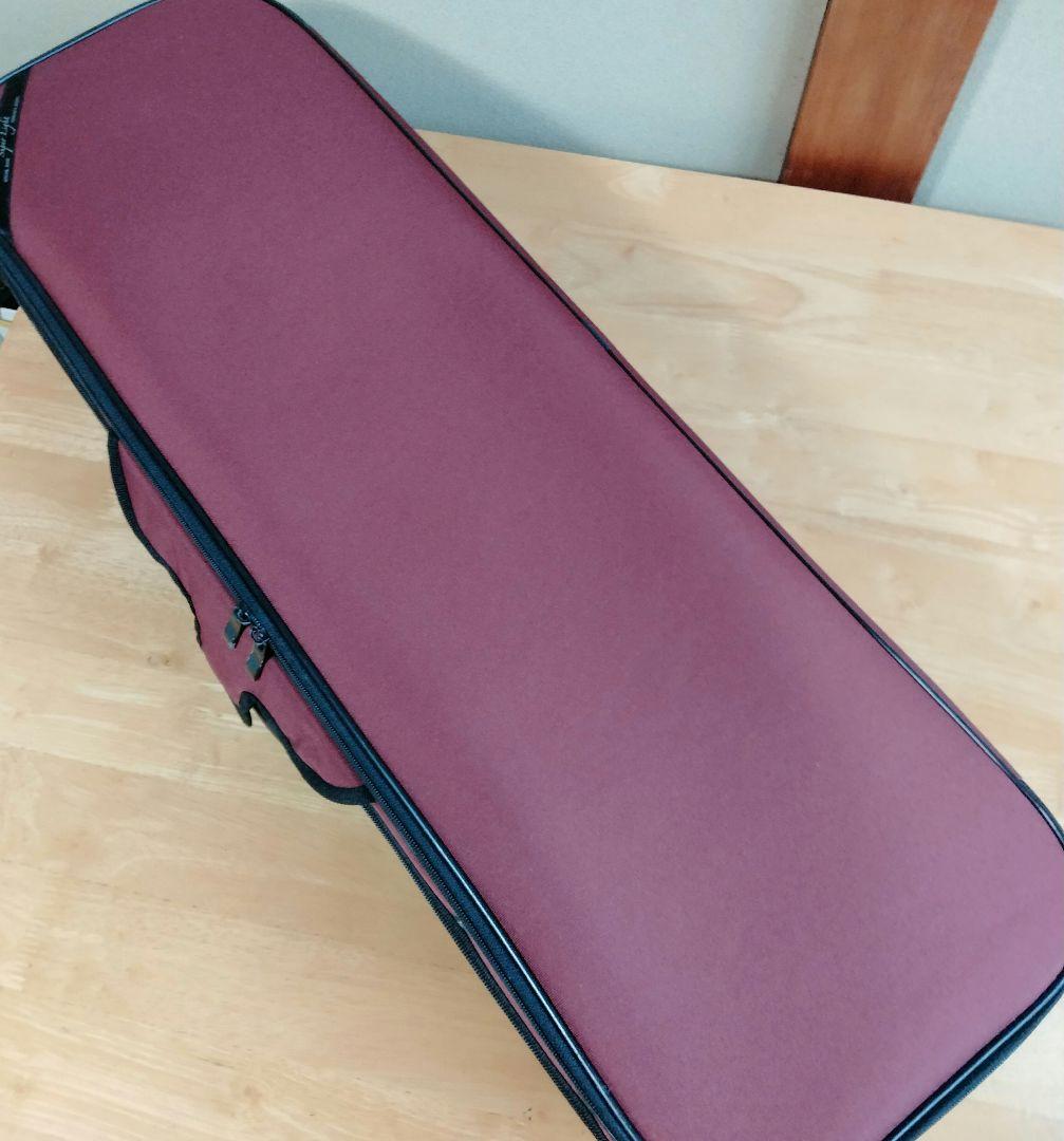 スーパーライト 4/4バイオリンケース 四角赤 バーガンディ