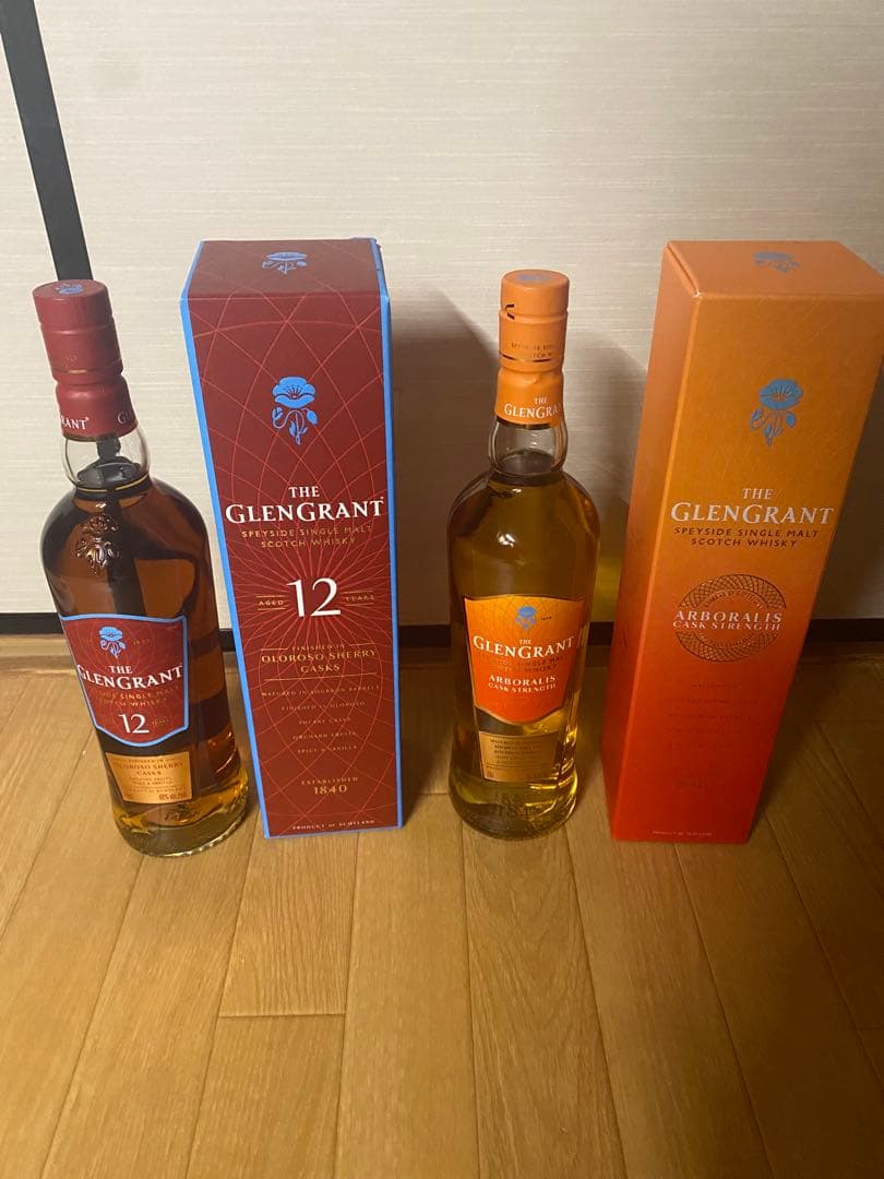 グレングラント限定品セット(アルボラリスカスクストレングス、シェリーカスク) シングルモルトスコッチウイスキーの名門、グレングラントより数量限定