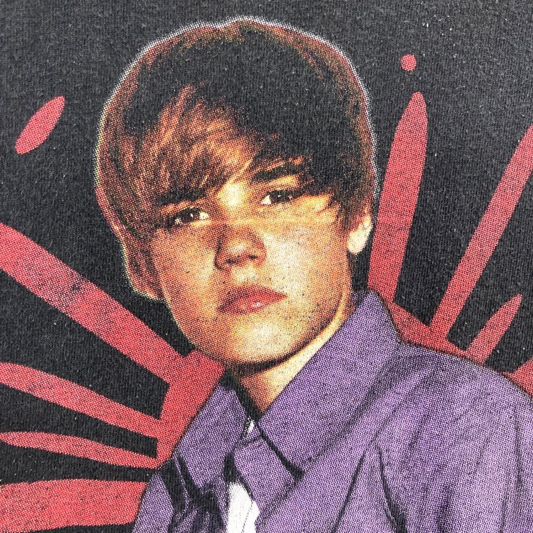 HanesヘインズJustin BieberジャスティンビーバーTシャツ両面 - メルカリ