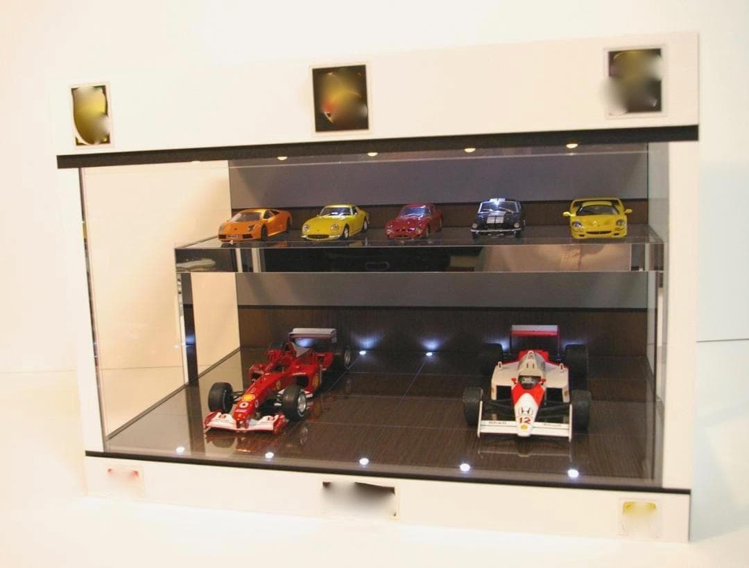 カステラさん・オーダー品・2段式ディスプレーBOX/スタイリッシュジオラマ