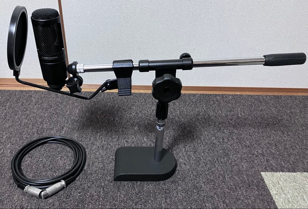 Amazon.co.jp: audio-technica AT2020 コンデンサーマイク＋ポップ