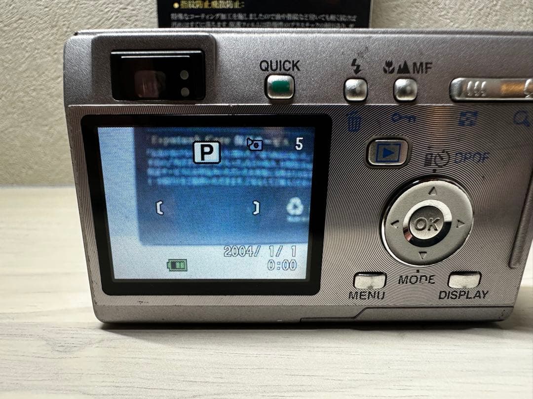 希少【完動品】PENTAX OPTIO S5I デジカメ シルバー ペンタックス