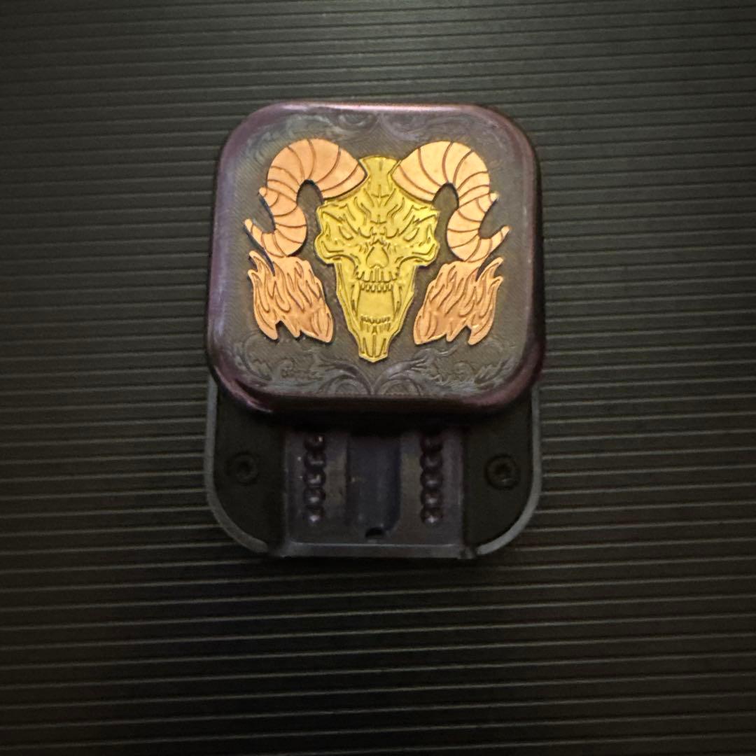 サタンキングリズムスライダー　チタン製　フィジェットトイ EDC