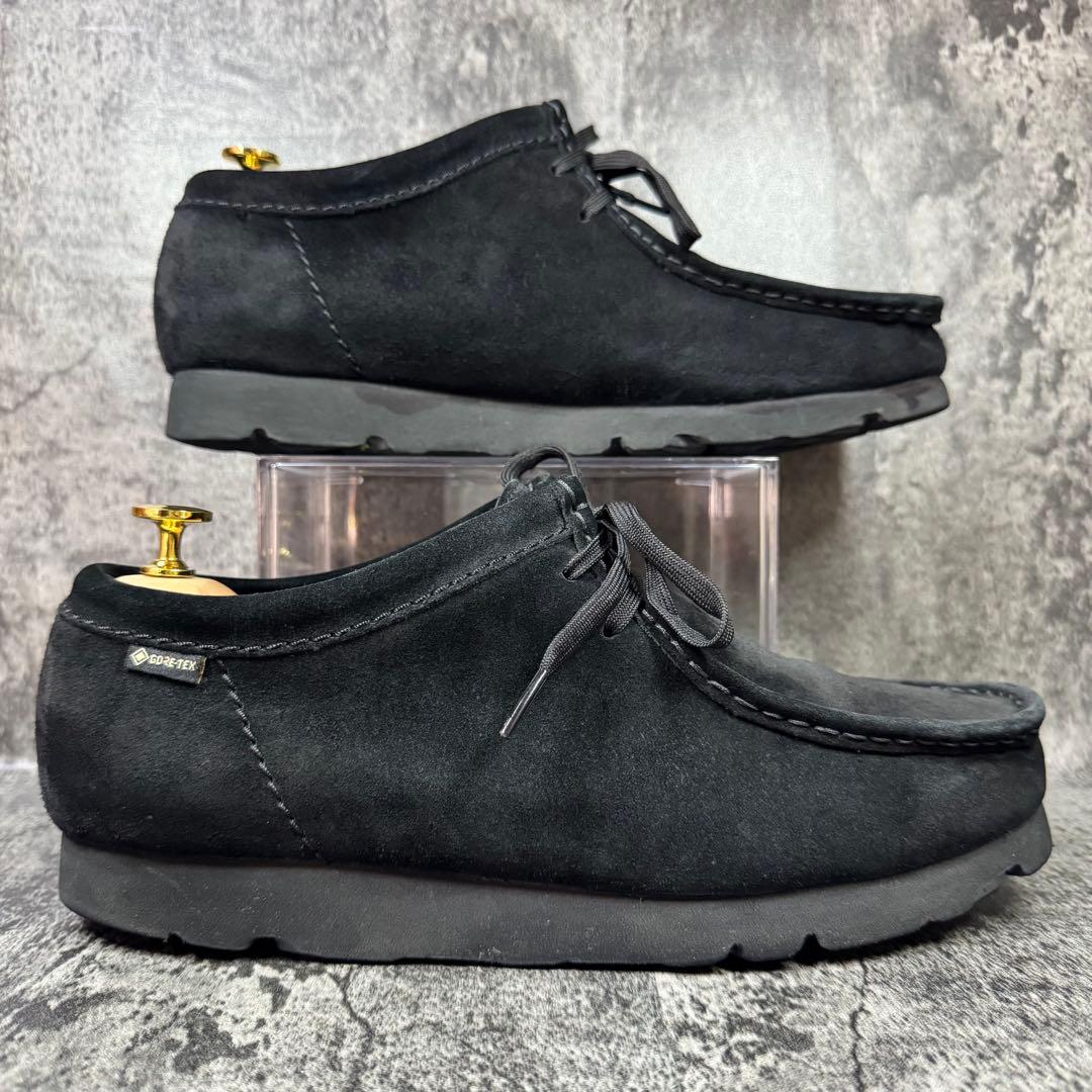 【大特価】クラークス ワラビー ゴアテックス 黒 スエード 26.5cm