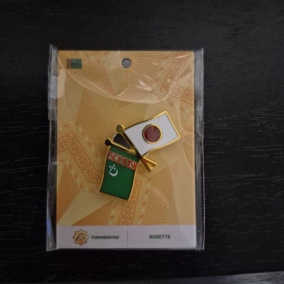 大阪 関西万博 トルクメニスタンパビリオン ピンバッジ - メルカリ