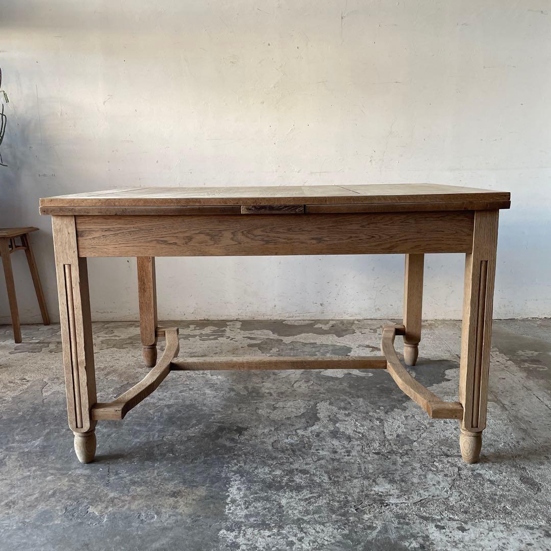 ビンテージ エクステンションダイニングテーブル 剥離