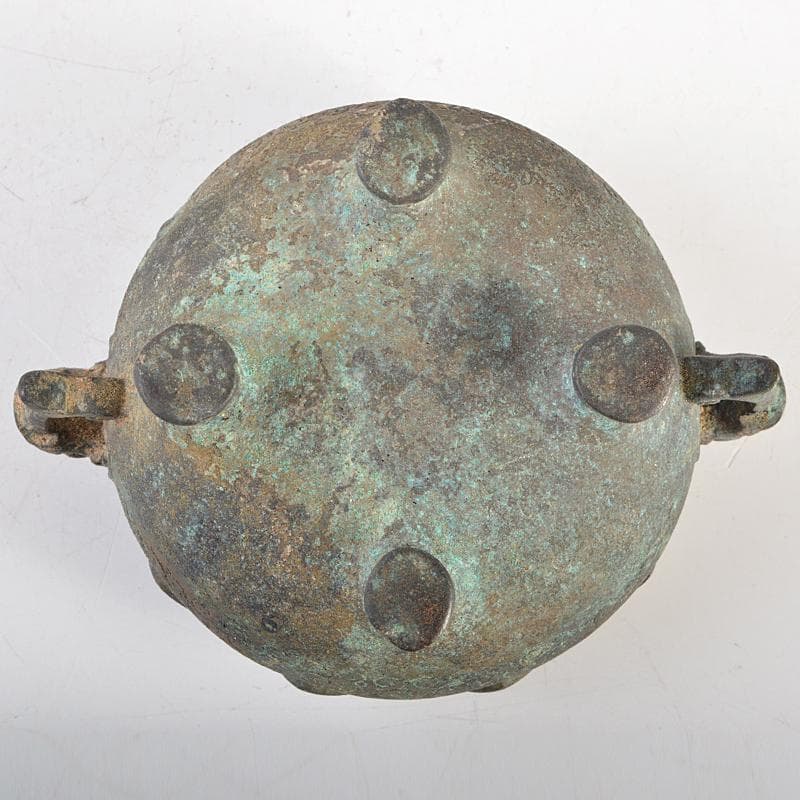 中国 古銅青銅 双耳四つ足香炉 V R7491 - メルカリ