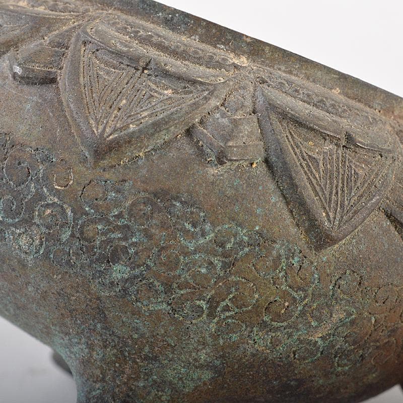 中国 古銅青銅 双耳四つ足香炉 V R7491 - メルカリ