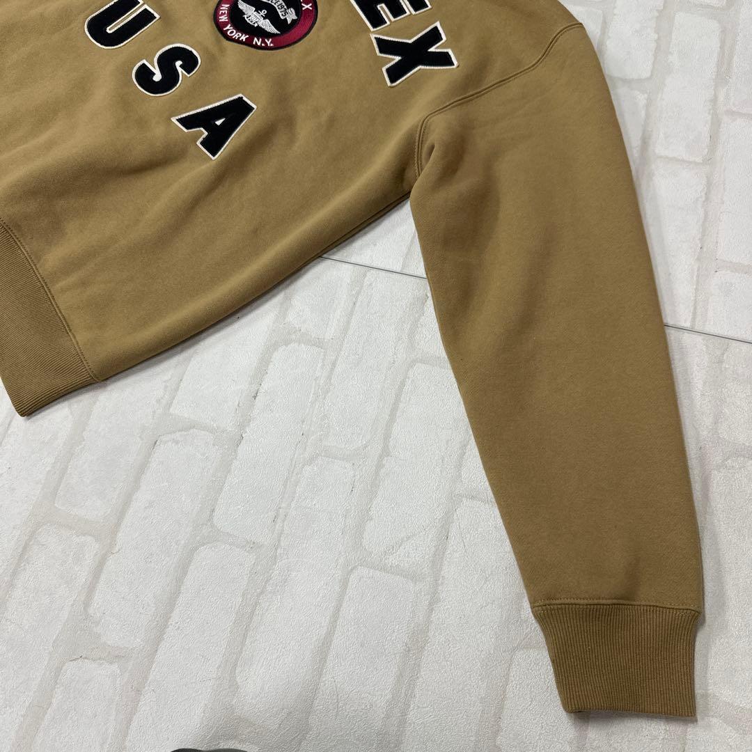 アヴィレックス AVIREX バーシティ ロゴ 刺繍 ワッペン ジップ パーカー