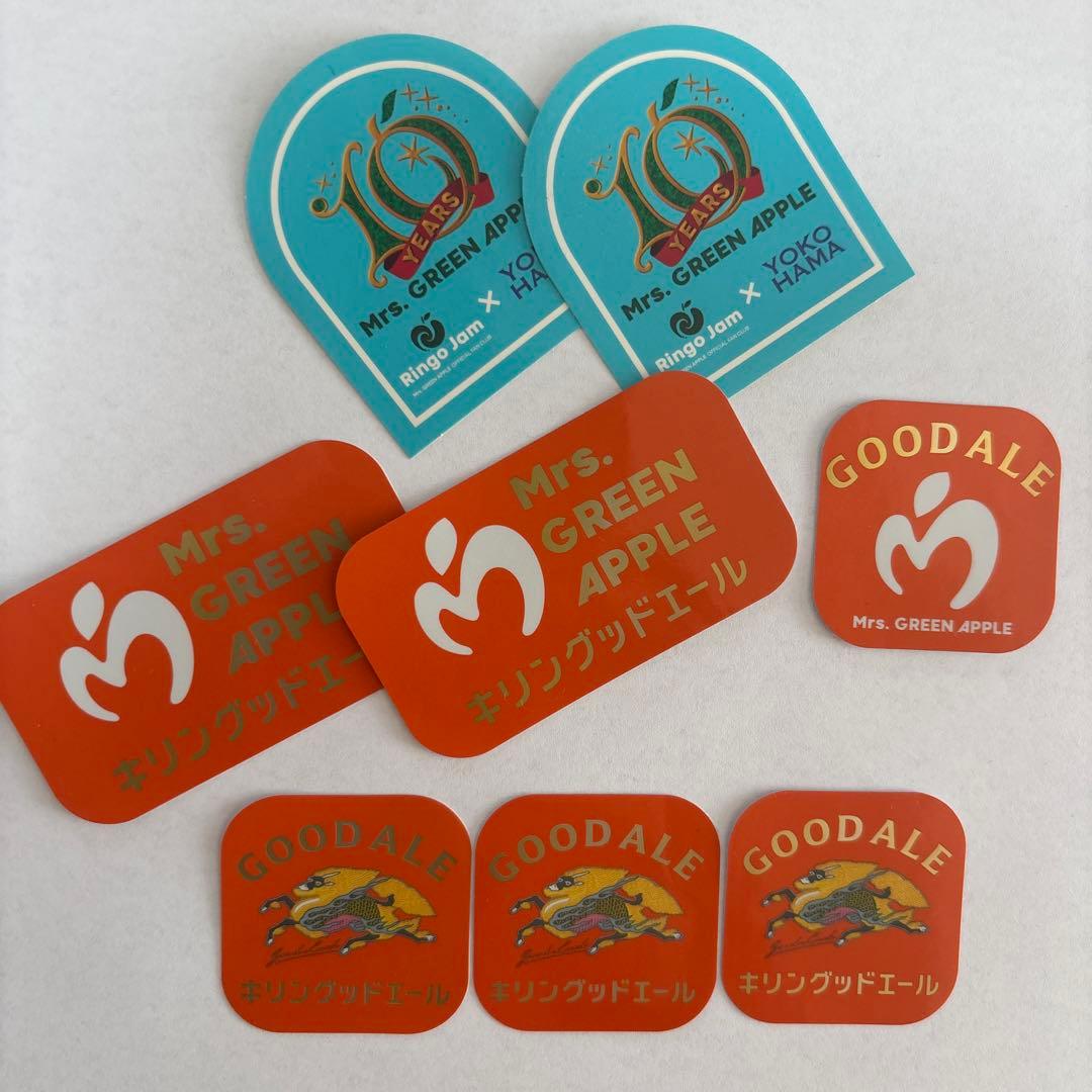 Mrs. GREEN APPLE ステッカーセット 横浜 グッドエール - メルカリ
