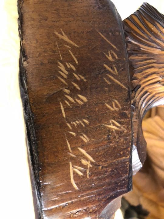 木彫りの熊 鮭喰い熊親子 木彫りの熊 鮭喰い熊親子