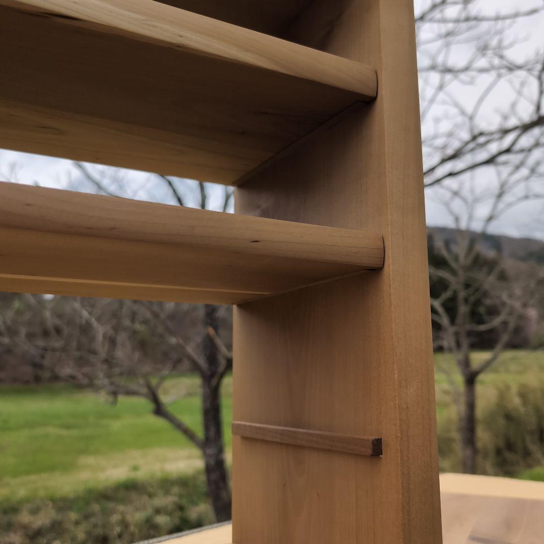 古材リメイク 朴の木 自在オープンシェルフ 無垢の家具